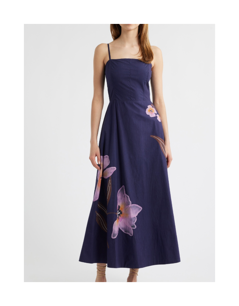strapless open back dress Cleodora Halter Mini Dress Purple