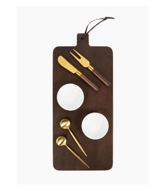 Bamboo Abode 7 Piece Charcuterie Board Gift Set