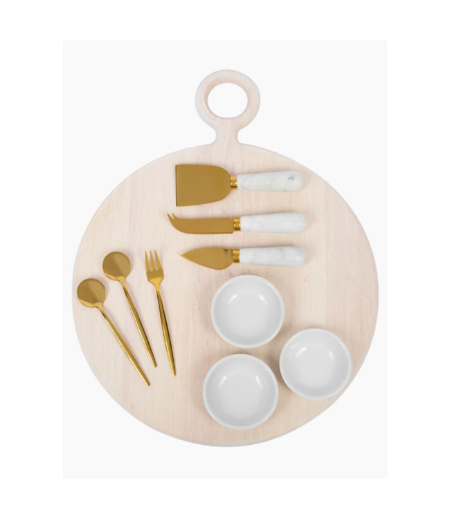 Bamboo Abode 10 Piece Charcuterie Board Gift Set