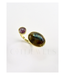 Felix Double Stone Ring Labradorite+Amethyst