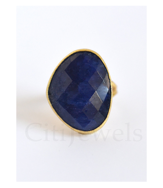 Felix Free Form Gemstone Ring-Sapphire