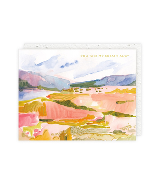 Pink and Blue Desert Card