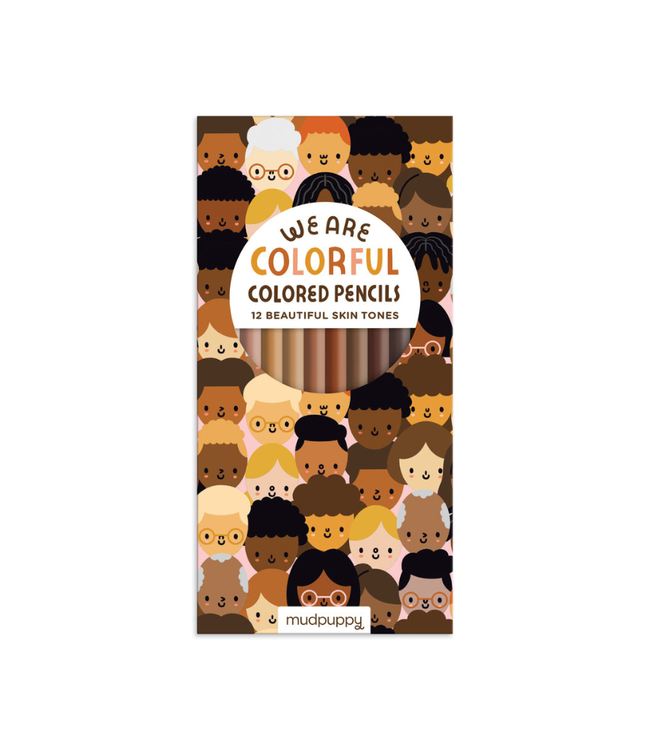 Chronicle Books We Are Colorful Skin Tone Colored Pencils
