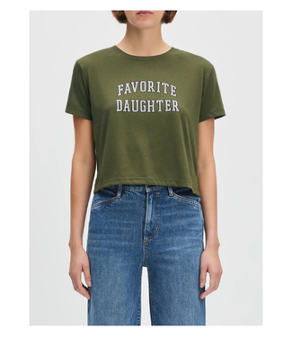 Favorite Daughter Cropped Collegiate Tee