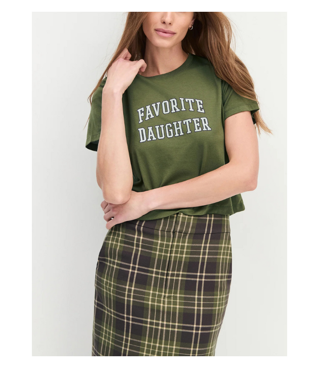 Cropped Collegiate Tee