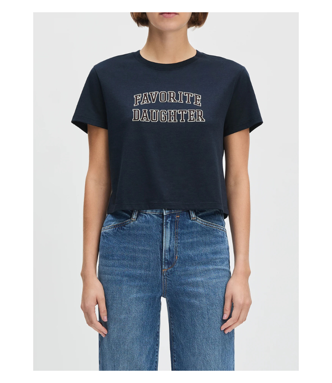 Favorite Daughter Cropped Collegiate Tee
