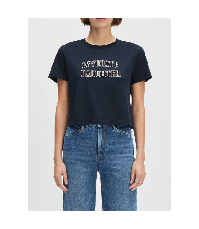 Favorite Daughter Cropped Collegiate Tee