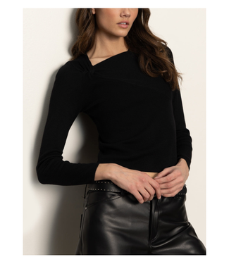Sanctuary Long Sleeve Shoulder Twist Top