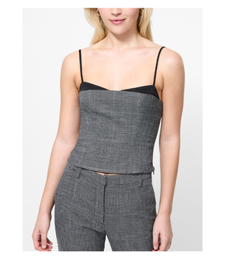 French Connection Owen Plaid Corset