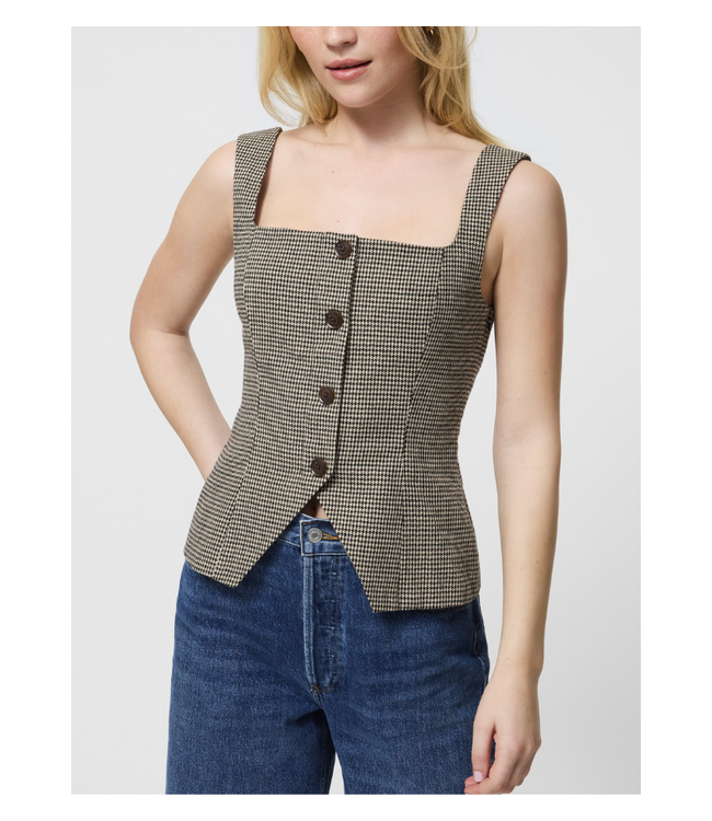 Houndstooth Wool Tank