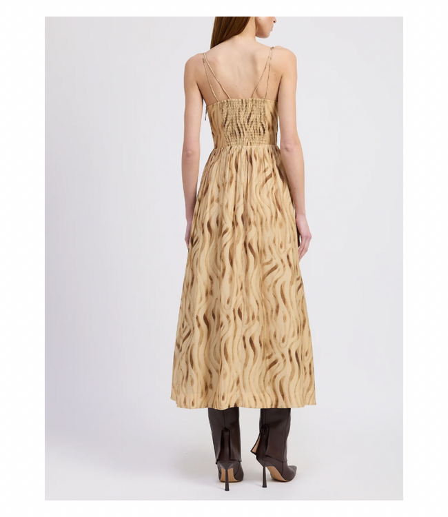 Avayah Ruffle Midi Dress
