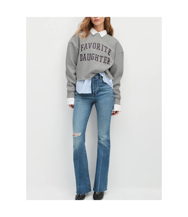 Favorite Daughter The Cropped Collegiate Sweatshirt