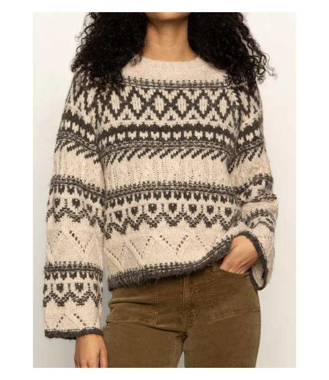 Sanctuary Fairisle Crew Neck Sweater