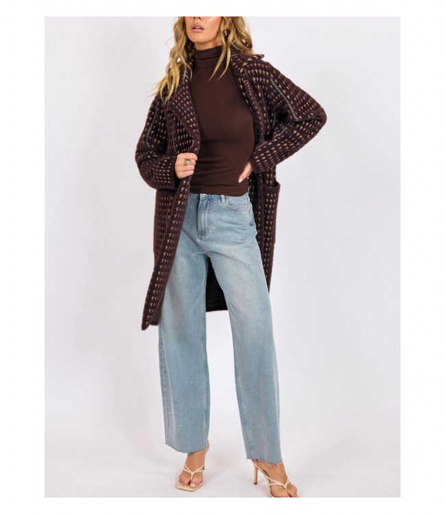 Marceau Houndstooth Coat