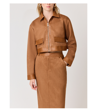 CURAAE Aroha Suede Cropped Jacket