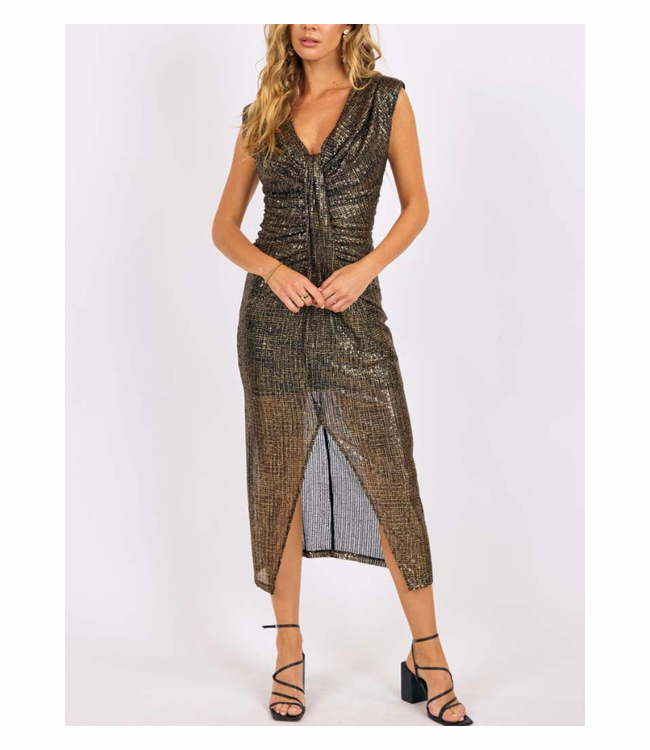 Sage The Label Dazzle Foil Dress