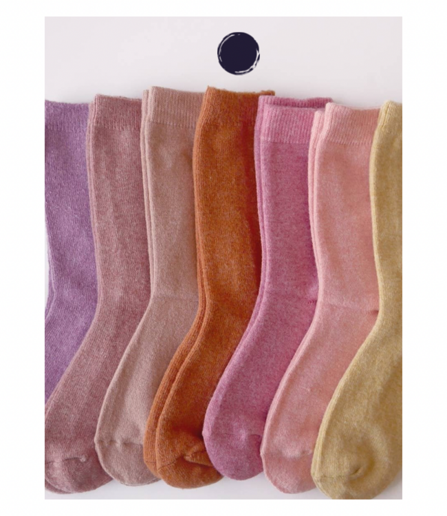 Cashmere Wool Socks-Carrot