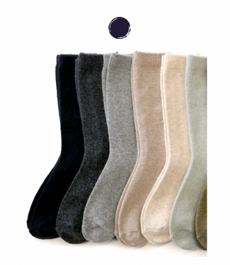 ELMNTL Cashmere Wool Socks-Grey Ash
