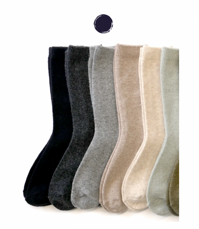 Cashmere Wool Socks-Grey Ash