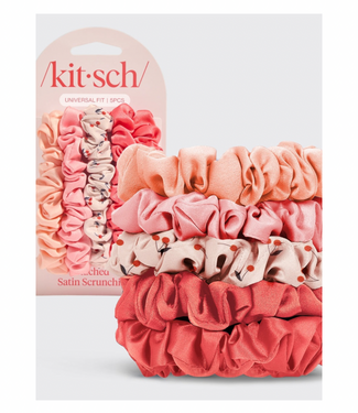 Ruched Satin Scrunchies