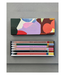 Pavilion Abstract Collage Assemblage - 6 Piece Pencil Set