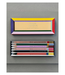 Pavilion Graphic Colour Block Frame - 6 Piece Pencil Set