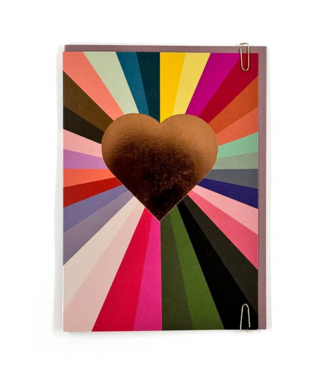 Love Heart Rainbow Valentine's Day Card