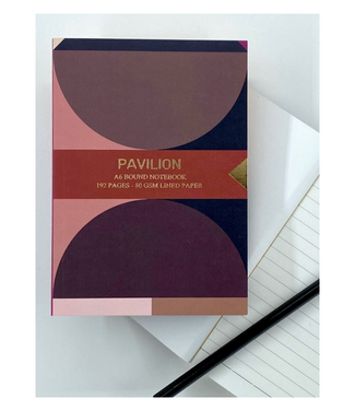 Pavilion Testcard A6 Buckram Embossed Foiled Notebook