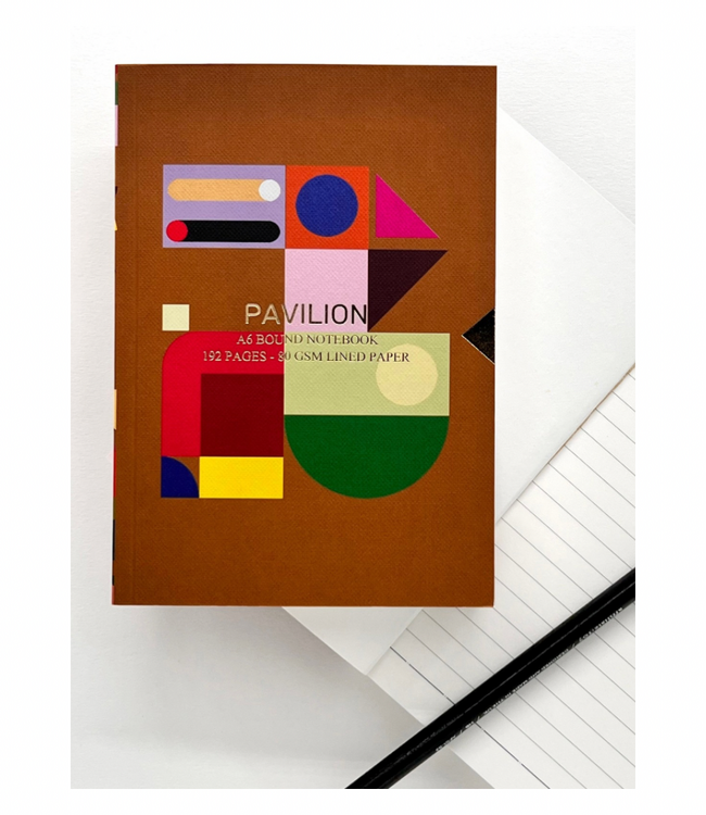 System A6 Buckram Embossed Foiled Notebook