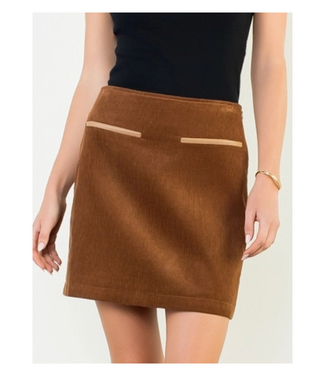 Thalia Corduroy Mini Skirt