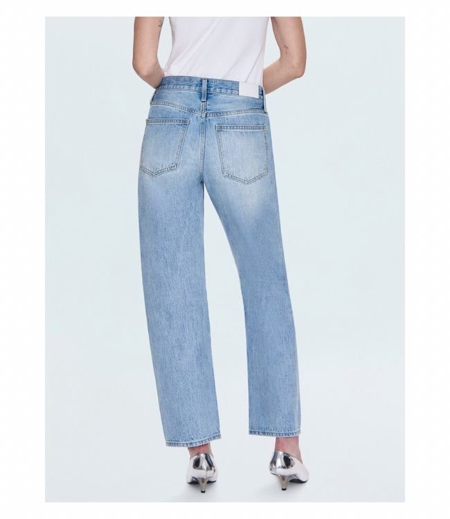 Lexi Mid Rise Bowed Straight Jeans