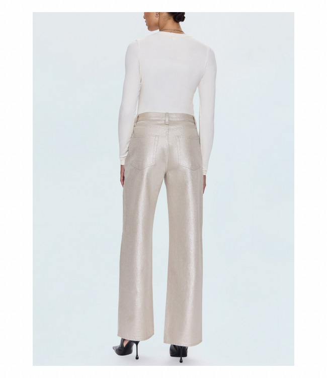 Tate High Rise Bowed Wide Leg Jeans