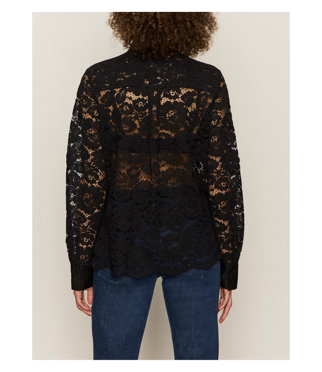Serendipity Lace Tuxedo Shirt