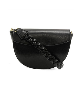 Linda Crescent Crossbody - Black