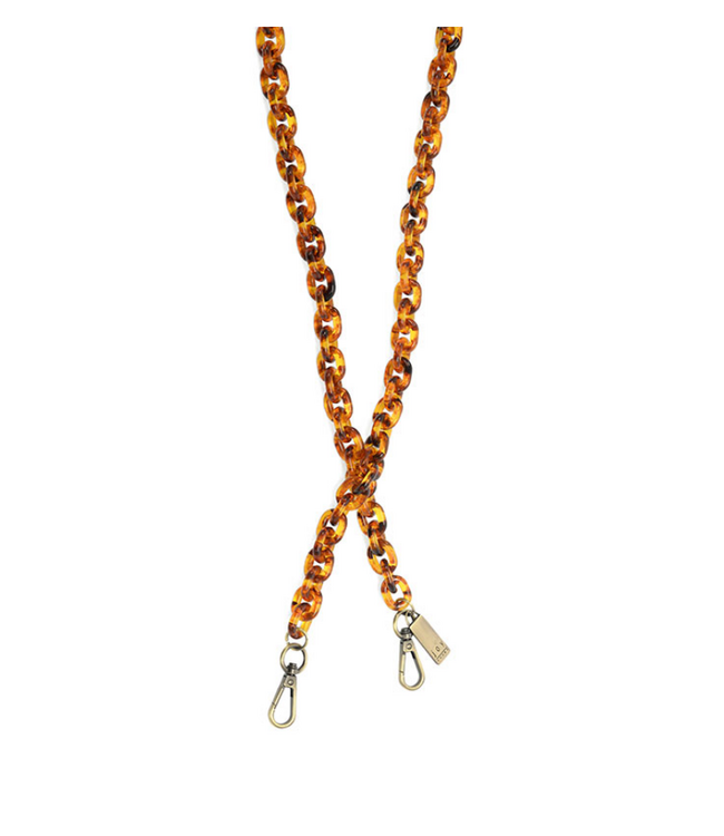 Cable Chain Guitar Strap - Tortoise Shell