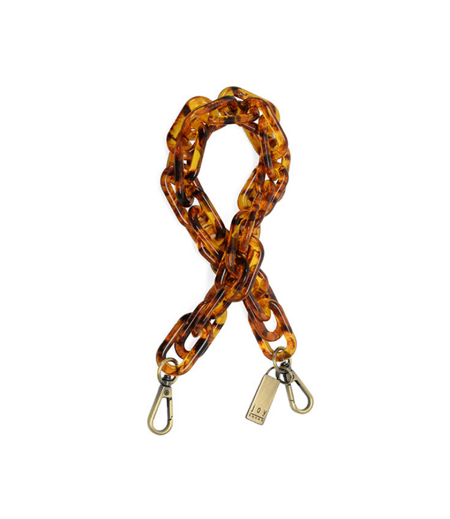 Cluster Chain Guitar Strap - Tortoise Shell