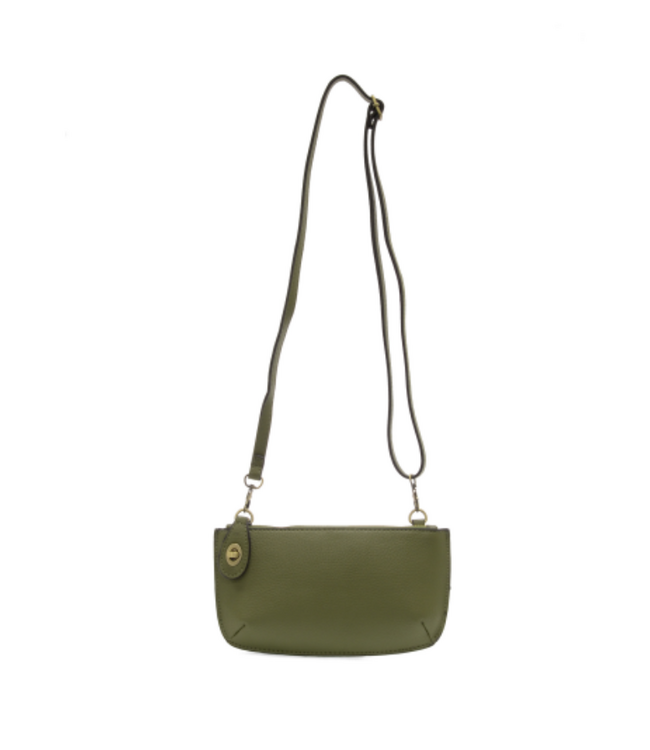 Mini Crossbody Wristlet Clutch - Olive Grove