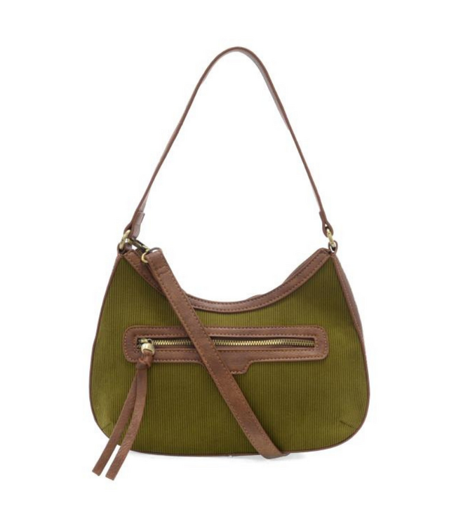 Courduroy Hallie Hobo Bag - Olive
