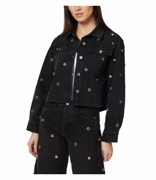 Habitual Embellished Crop Overshirt Jacket