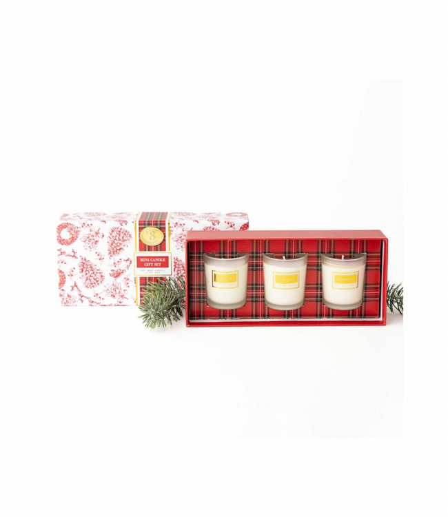 Festive Spice 3 Piece Assorted Candle Boxed Set