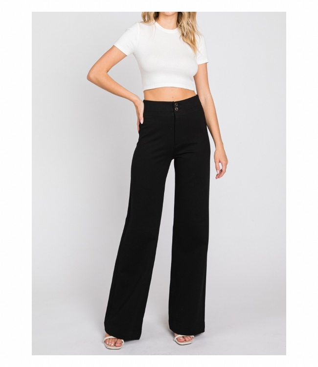 Layla Ponte Wide Leg Trouser