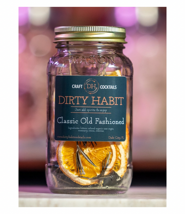 Dirty Habit Cocktails Classic Old Fashioned Cocktail Mix