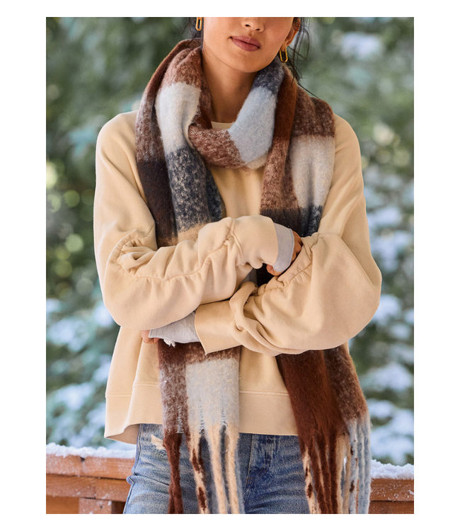 Shirred Sleeve Sweatshirt