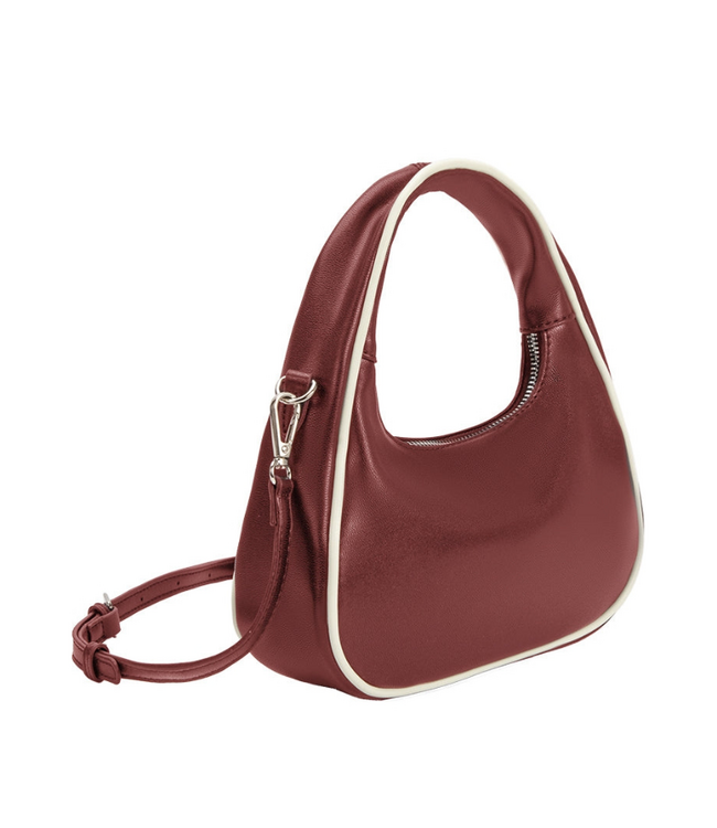 Sarita Recycled Vegan Top Handle - Burgundy
