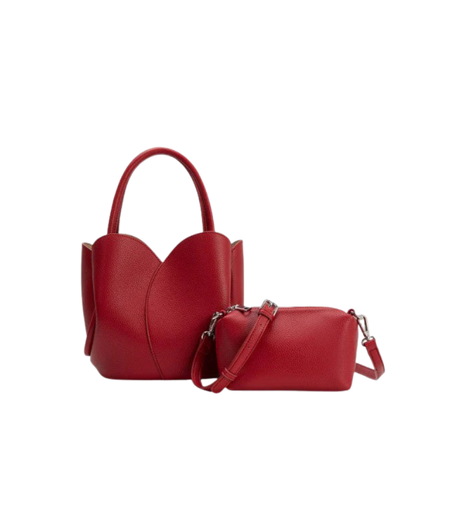 Tulip Recycled Vegan Top Handle - Red