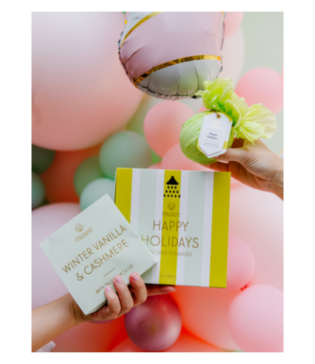 Happy Holidays Shower Steamers