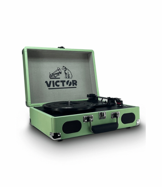 JupiterGear Victor Metro Plus Portable Dual Bluetooth Suitcase Turntable-Mint