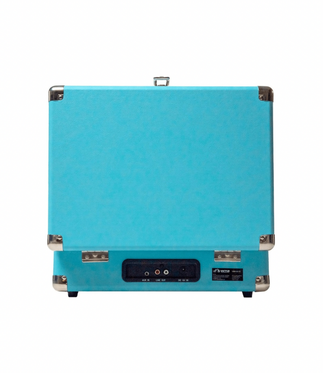 Victor Metro Dual Bluetooth Suitcase 3-Speed Turntable-Turquoise