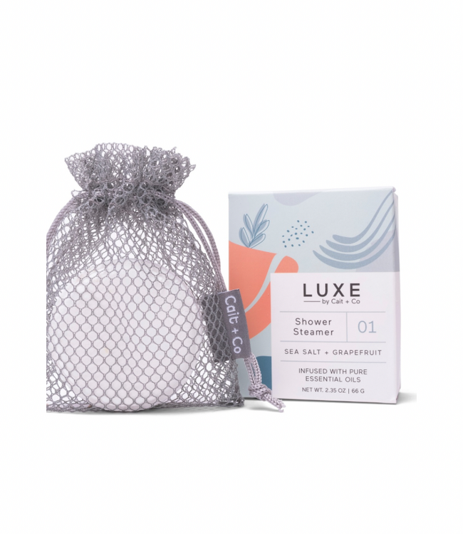 Cait & Co Luxe Sea Salt + Grapefruit Shower Steamer