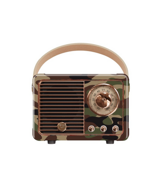 Tech Trendz Camo Print Vintage Speaker